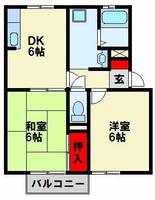セジュールさつき103の間取り