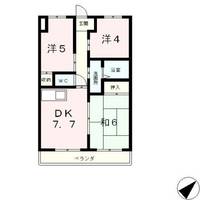 滋賀県大津市湖城が丘(マンション)の賃貸物件の間取り