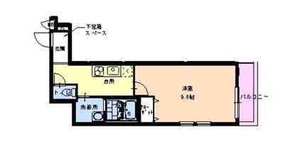 大阪府大阪市淀川区三津屋南1丁目(アパート)の賃貸物件の間取り