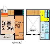 CuoreSasashima(クォーレササシマ)の間取り