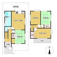 滋賀県大津市国分1丁目(一戸建)の賃貸物件の間取り