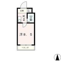 滋賀県大津市石山寺3丁目(マンション)の賃貸物件の間取り