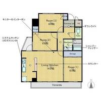 愛知県名古屋市天白区植田東3丁目(マンション)の賃貸物件の間取り