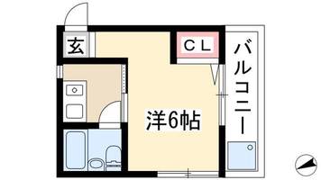 津賀田ハイツ101の間取り