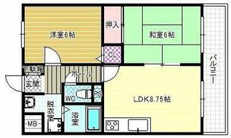 メゾン山下の間取り