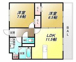 物件の間取り画像