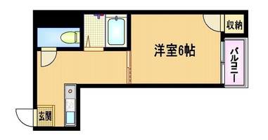 大阪府大阪市都島区御幸町1丁目(マンション)の賃貸物件の間取り
