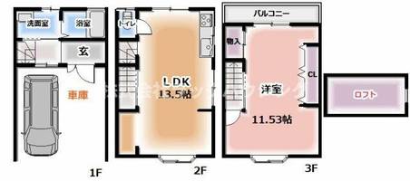 物件の間取り画像
