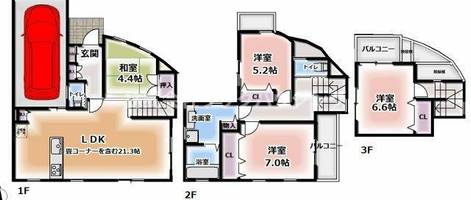 物件の間取り画像