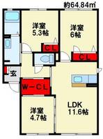 物件の間取り画像