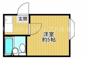 大阪府大阪市都島区東野田町4丁目(マンション)の賃貸物件の間取り