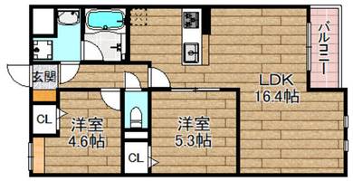 物件の間取り画像