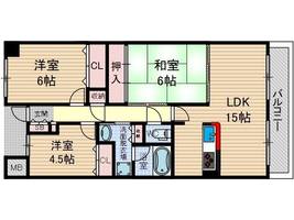 KDXレジデンス茨木2の間取り