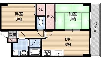 フォーロハーモネート305の間取り