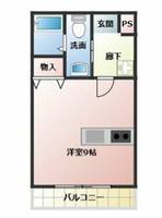 フラッティ北山Ⅱ210の間取り