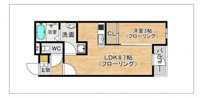 (仮称)PHOENIX千早103の間取り