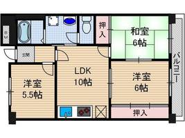 アネスティ千里丘1号館の間取り
