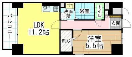 福岡県北九州市八幡西区陣原3丁目(マンション)の賃貸物件の間取り