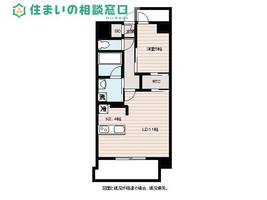 愛知県岡崎市明大寺町字耳取(マンション)の賃貸物件の間取り