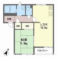 小野市黒川町(グリーンルミナスD棟)201の間取り