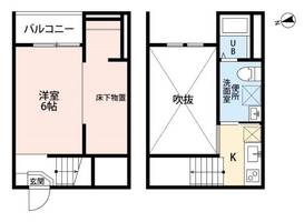 愛知県名古屋市天白区中坪町(アパート)の賃貸物件の間取り