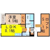 ハーモニーテラス大喜町の間取り