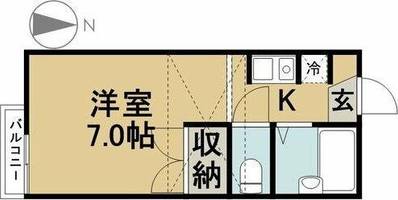 レオパレス福塚の間取り