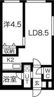 クレール南円山の間取り