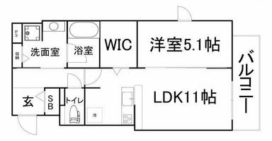 大阪府大阪市天王寺区味原町(マンション)の賃貸物件の間取り