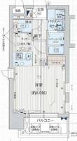 愛知県名古屋市中区新栄1丁目(マンション)の賃貸物件705の間取り