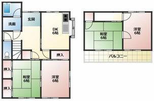 愛知県豊橋市飯村南4丁目(一戸建)の賃貸物件1の間取り