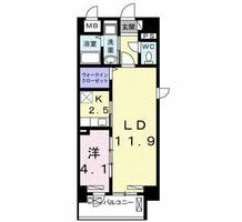 ラフレシール トレスの間取り
