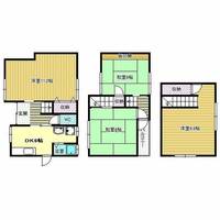 大阪府藤井寺市林1丁目(一戸建)の賃貸物件の間取り
