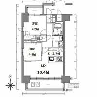 S-RESIDENCE亀島駅前blazeの間取り