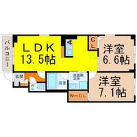 ソシア守山IIの間取り