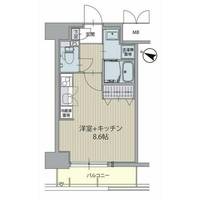 愛知県名古屋市中区正木4丁目(マンション)の賃貸物件の間取り
