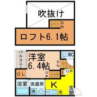 愛知県名古屋市東区筒井3丁目(アパート)の賃貸物件の間取り
