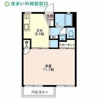 愛知県碧南市鴻島町4丁目(アパート)の賃貸物件の間取り