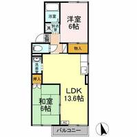 サンシャイン葵Ⅱ201の間取り