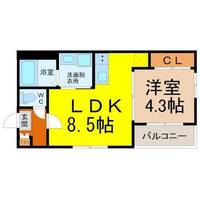 愛知県名古屋市中村区向島町1丁目(アパート)の賃貸物件の間取り