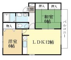 ハイカムール庭井の間取り