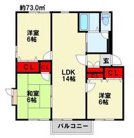 ビスク・ガーデン B棟202の間取り