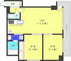 北海道札幌市中央区南四条東4丁目(マンション)の賃貸物件の間取り