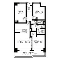 茶屋ヶ坂プログレス103の間取り