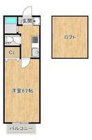 ロランジュⅡ206の間取り