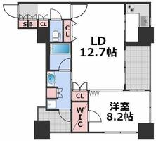 アルグラッド ザ・タワー心斎橋の間取り