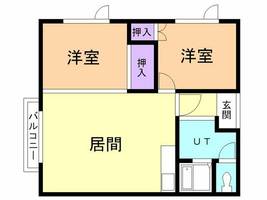 大昭桜木ハイツ202の間取り