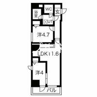クリスタルガーデン栄町301の間取り