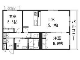 グランシュ長岡京の間取り