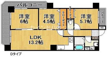 クリアクレセント住之江の間取り